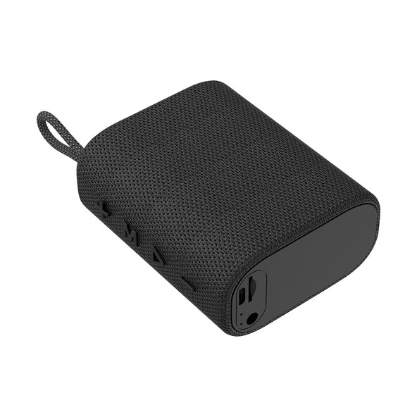 Ακουστικά μέσα στο αυτί και ηχείο Bluetooth, μαύρα