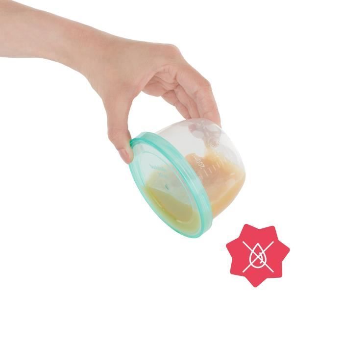 Set di 12 Badabulle Badabowls - Contenitori graduati da 250 ml - Superficie scrivibile