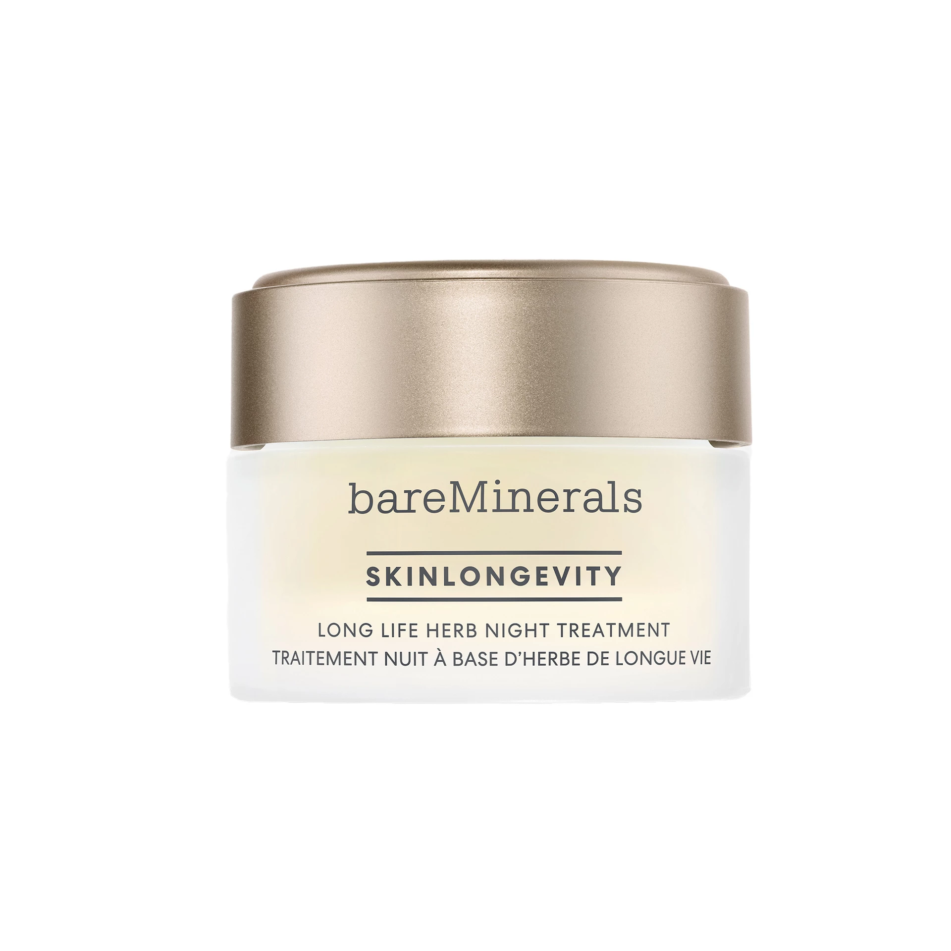 Skinlongevity Hosszú Életű Gyógynövényes Éjszakai Kezelés 50 g - bareMinerals