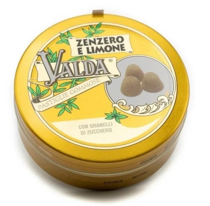 VALDA Pastilles pour la gorge Valda au gingembre et au citron 50 g Sensation fraîche