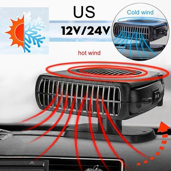 Tragbare 24-V-Keramikheizung, automatische Heiz- und Enteisungsfunktion, wärmere Windschutzscheibe, geeignet für LKWs oder Transporter