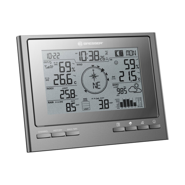7-in-1 draadloos weerstation ClimateScout, grijs