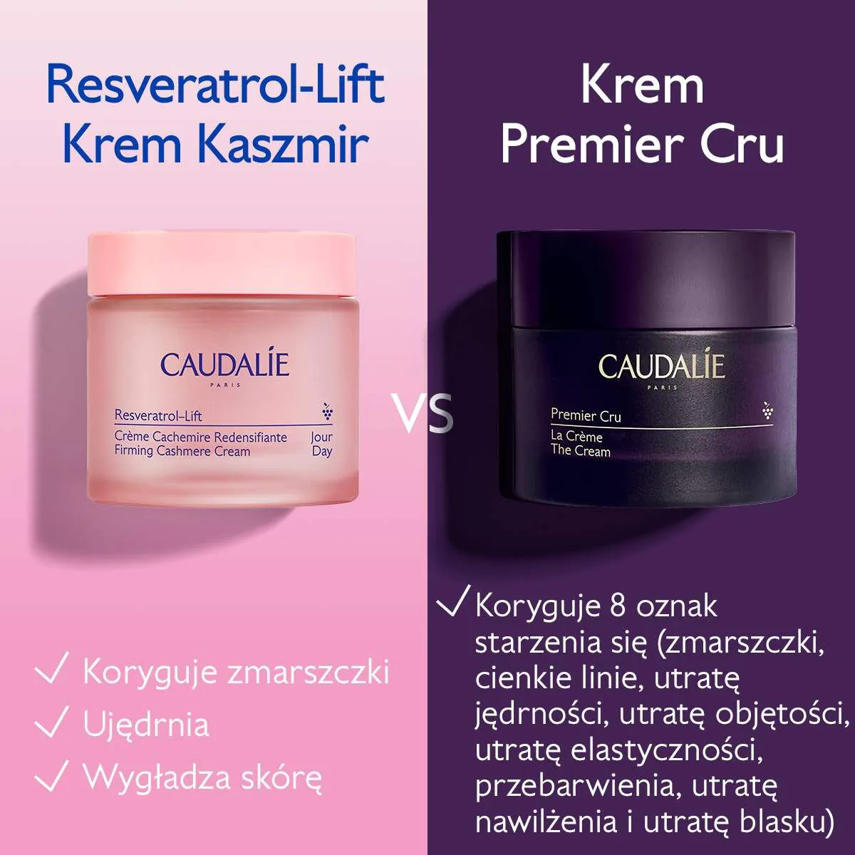 Caudalie Resveratol-Lift Krem kaszmir liftingujący - wkład
