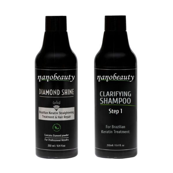 Kit de tratament cu keratină braziliană Nanobeauty Diamond Shine