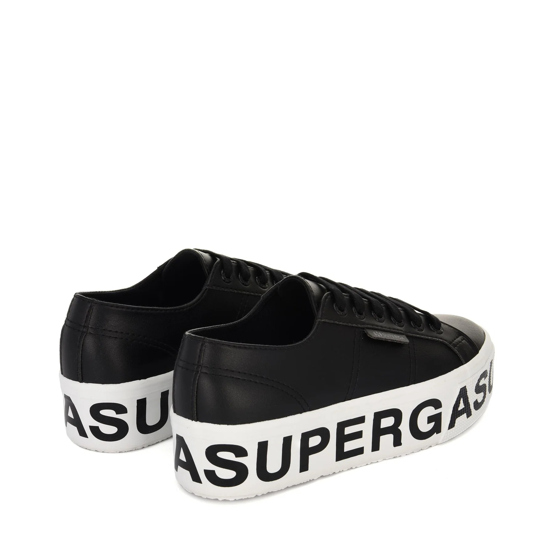2790 VEGAN MATERIAL PLATFORM LETTERING-BLACK