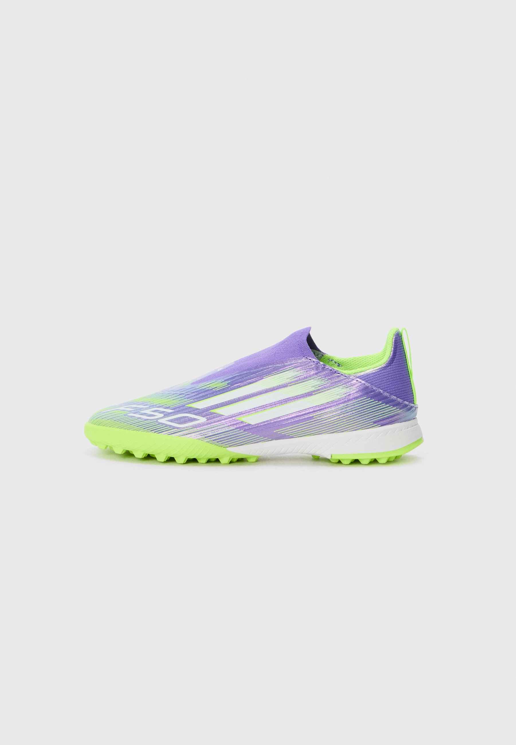adidas Performance F50 LEAGUE UNISEX - Turf voetbalschoenen - paars/wit/helder citroengeel