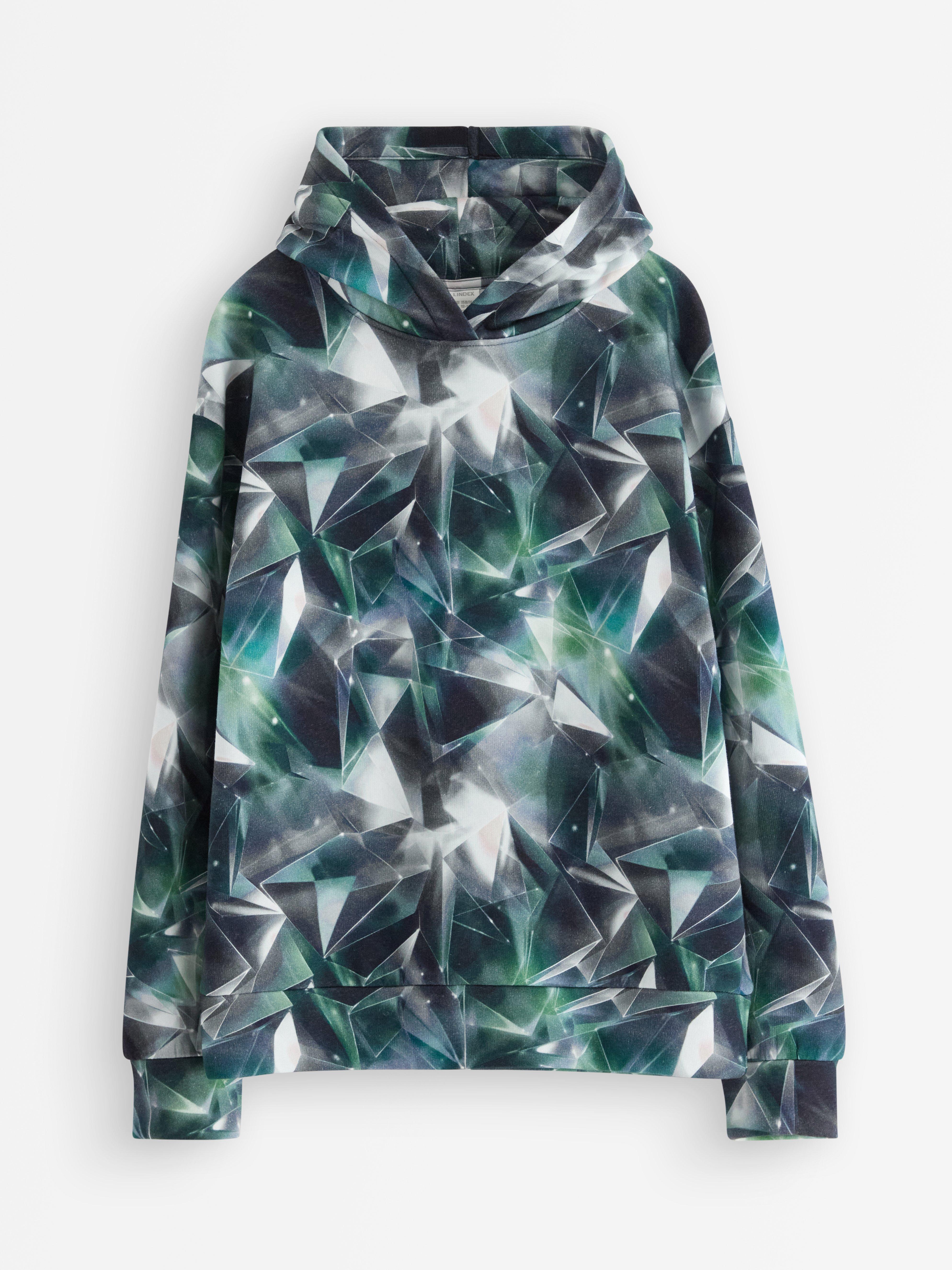 Sudadera con capucha y forro interior cepillado, color gris oscuro.