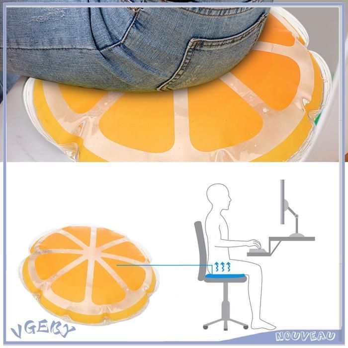 Duokon Tappetino ad Acqua, Cuscino ad Acqua Rinfrescante Portatile, Tappetino Gonfiabile Rotondo per Escursionismo, Campeggio, Attrezzatura Sportiva, Arancione