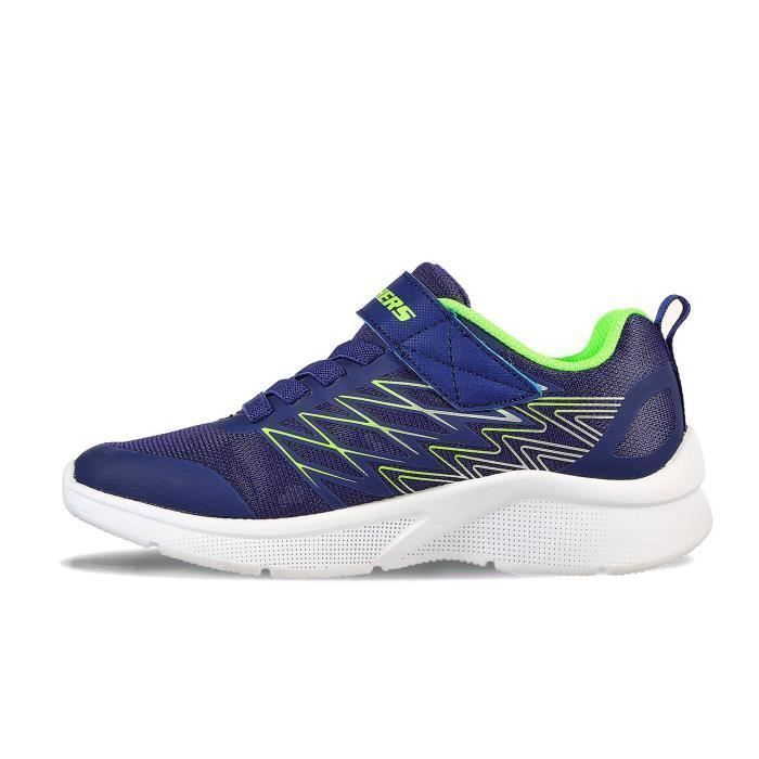 Chaussure pour garçon - SKECHERS - Microspec Texlor - Lacets - Bleu - Textile