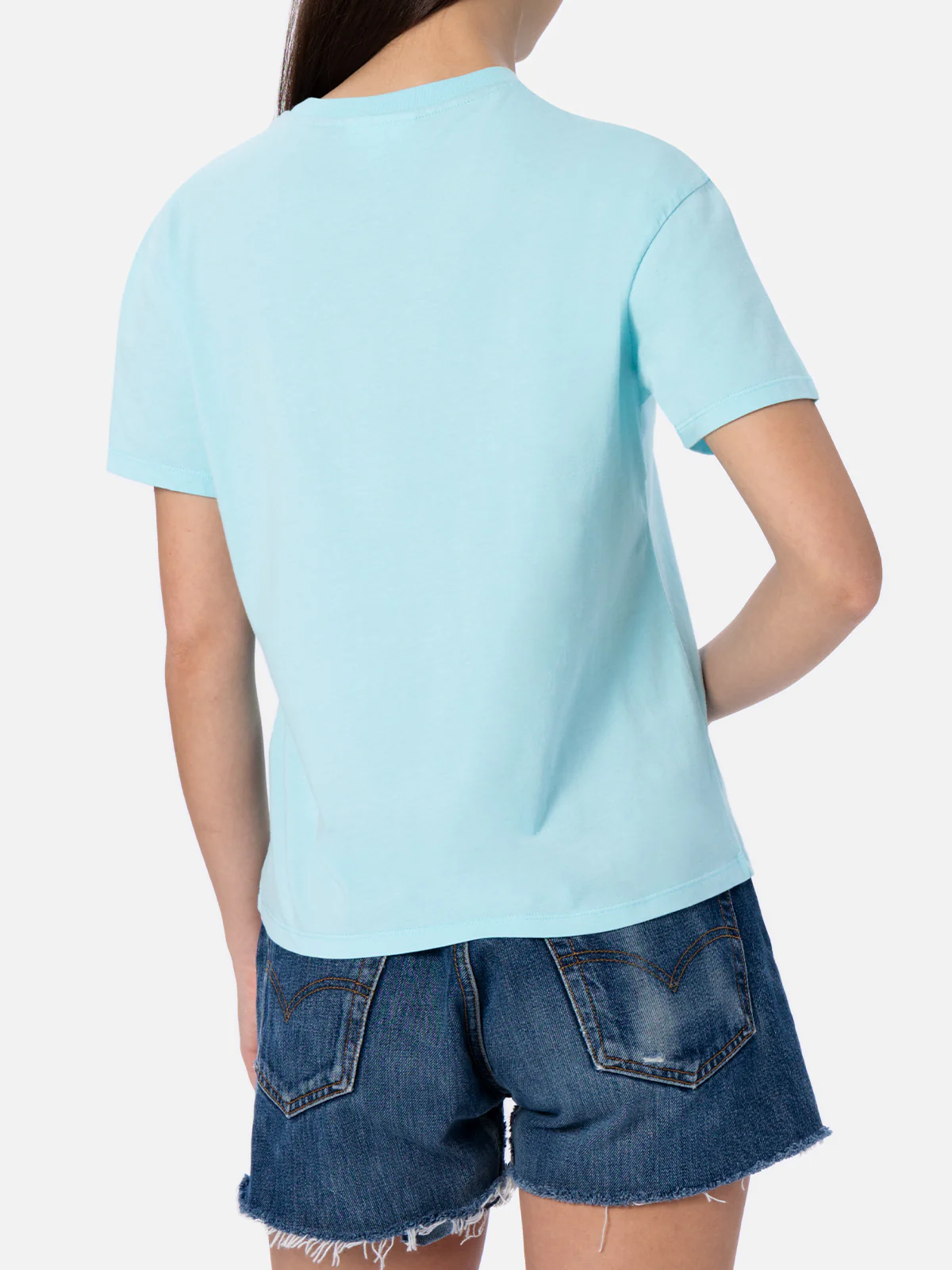 Emilie Joanna Luise dames T-shirt met ronde hals van katoenen jersey.