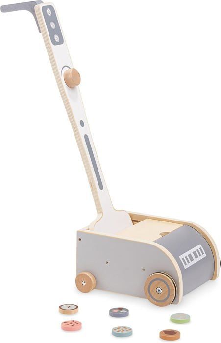 Pretend Play Wooden Toy - Mamabrum Wooden Vacuum Cleaner for Children 3+ Cleaning Toy with Accessories - Role Play - Creative Toy