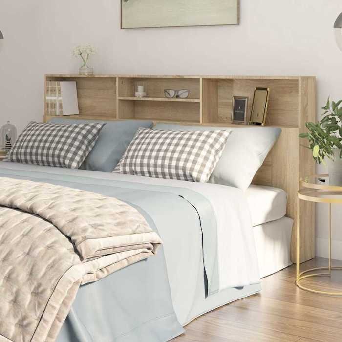 cabecero de cama vidaXL Sonoma Oak 200x19x103,5 cm 811892