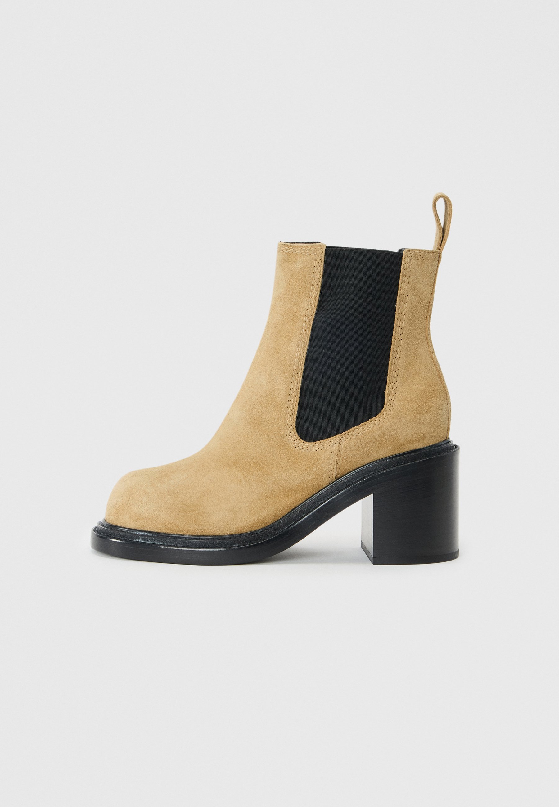 Stivaletti alla caviglia con tacco alto MOSCHINO - beige
