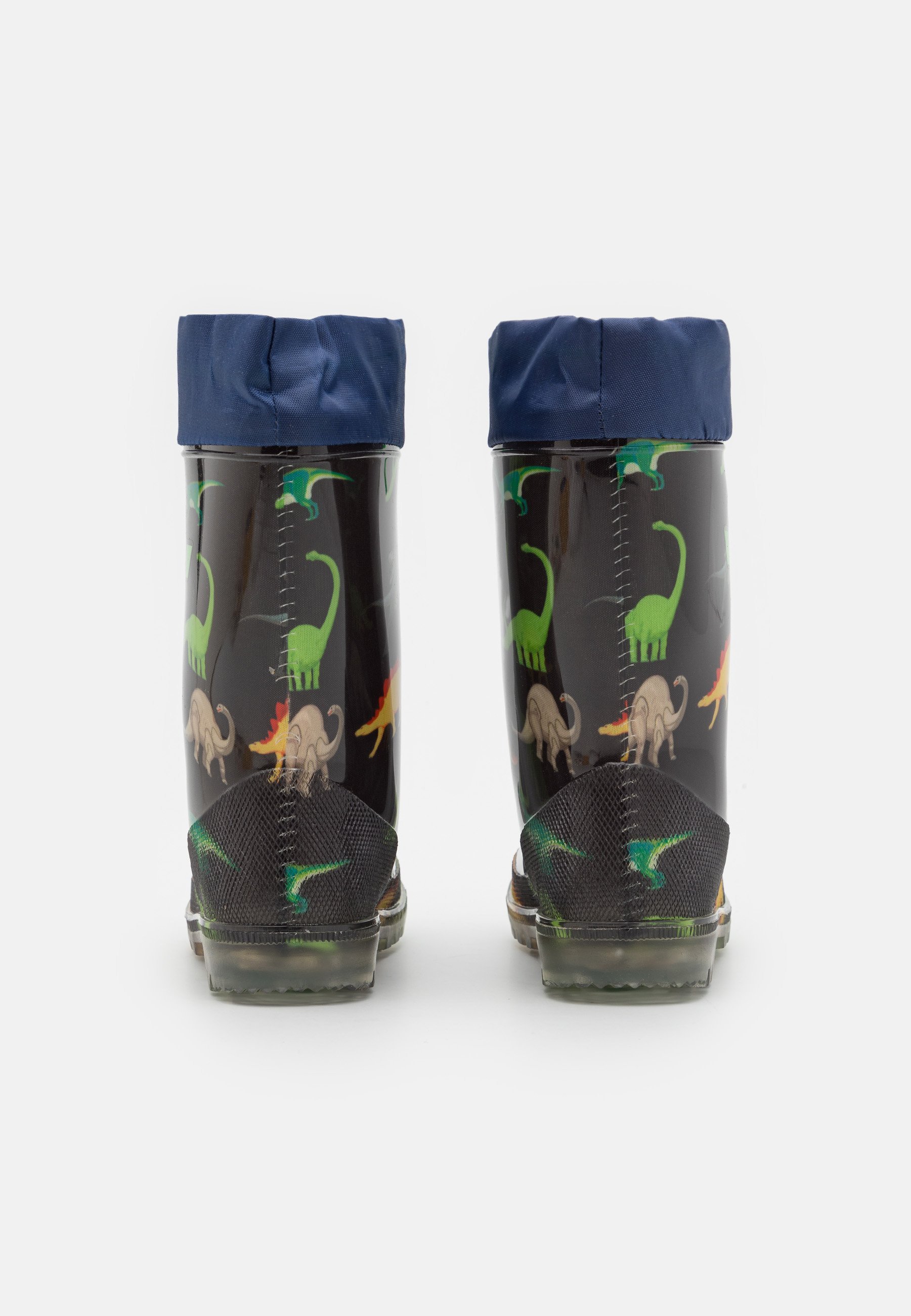 Stivali di gomma LICO WARM-LINED POWERLIGHT W BLINKY - blu navy/arancione/verde