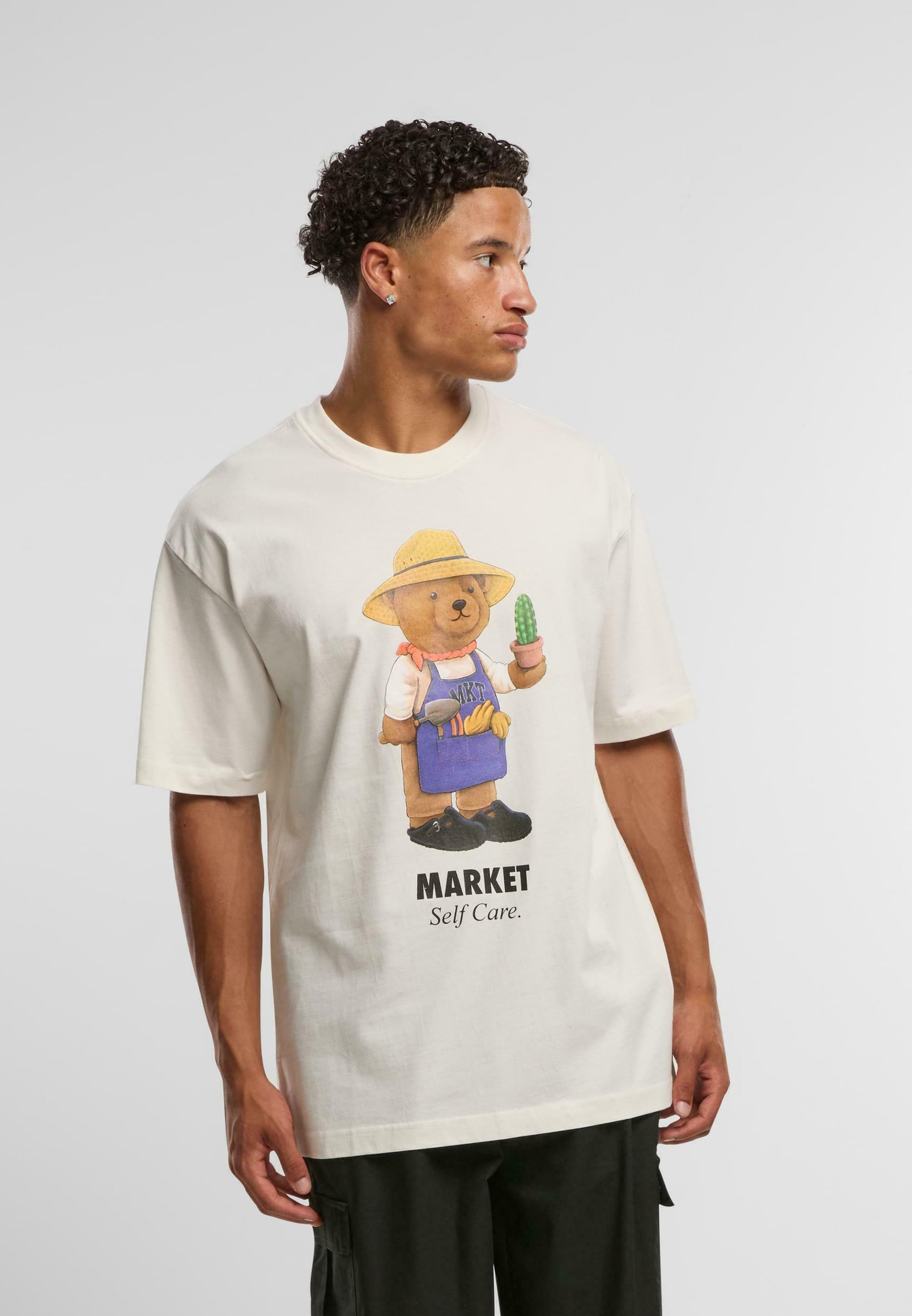 Market Print T-Shirt - Wolke