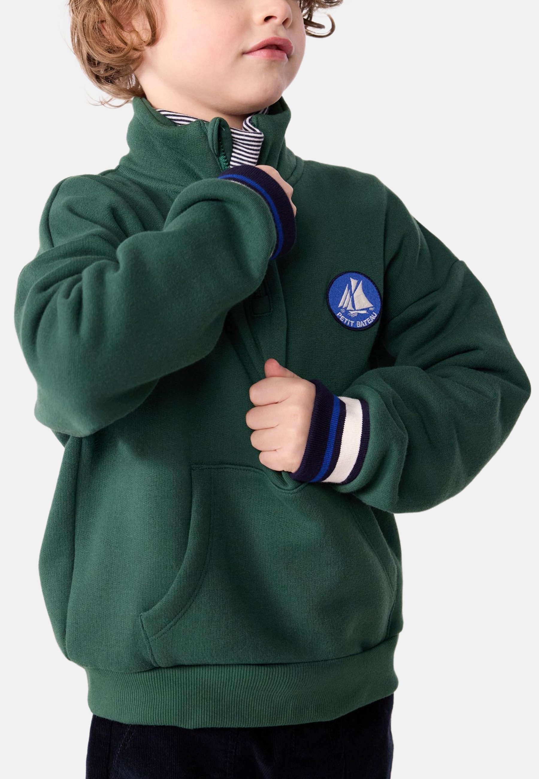 Petit Bateau ZIP MOLLETON - Sweatshirt - wilg
