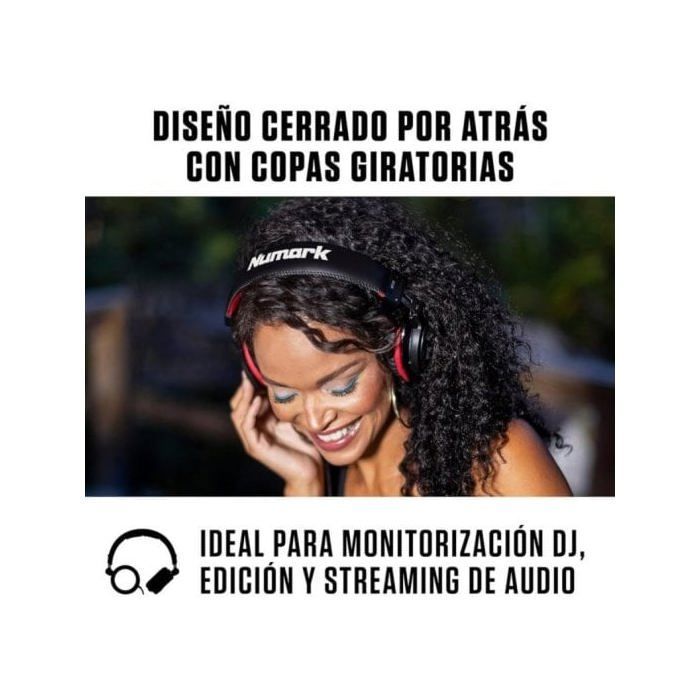 Fones de ouvido Numark HF175 para DJ