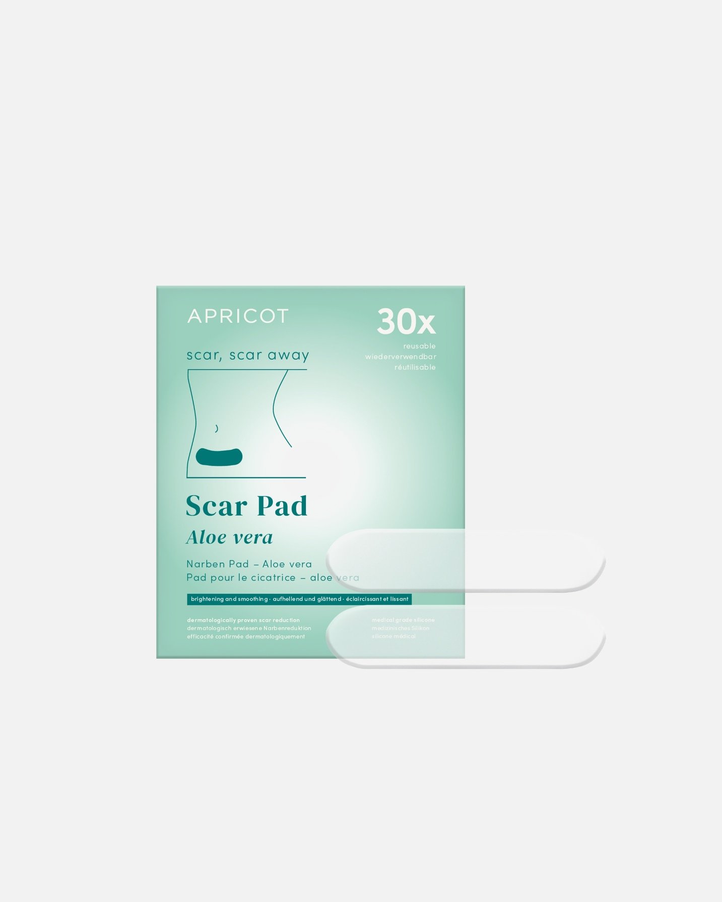 Apricot Body Care 1h APRICOT Višekratni jastučići za ožiljke s aloe verom - 2 g