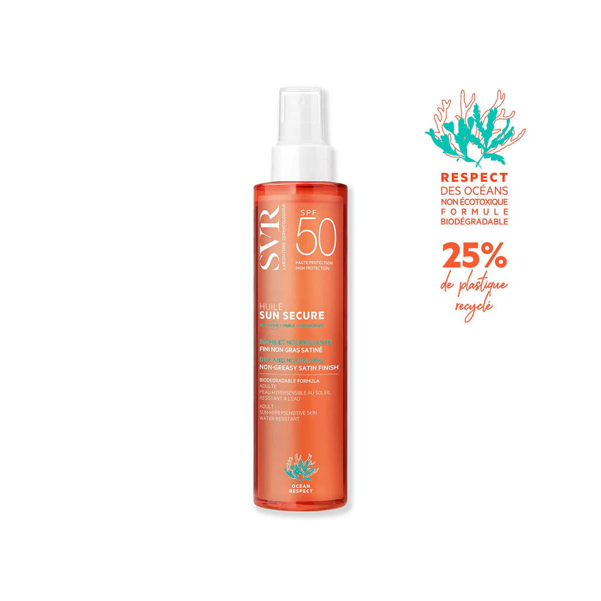 Sun Secure Huile SPF50 - Olio solare corpo alta prot.