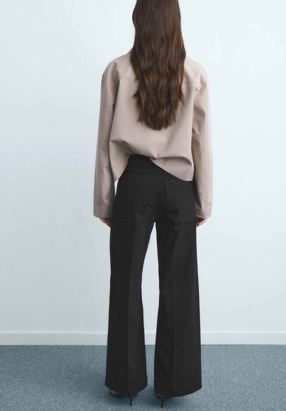 Mango Relaxed fit jeans - zwarte denim