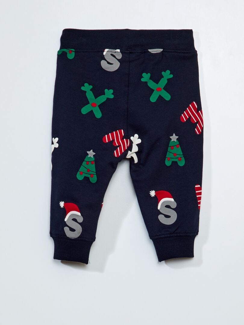 Fleece joggingbroek - BLAUW
