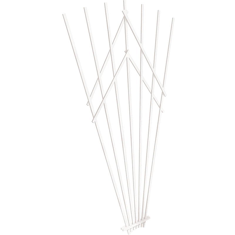 Nelson Garten, Holzpalisadenzaun, 200 cm, Sonnenfeder, weiß