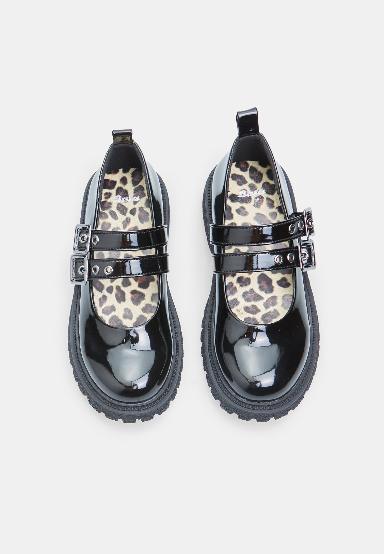 Bata ballerinasko med ankelrem - nero