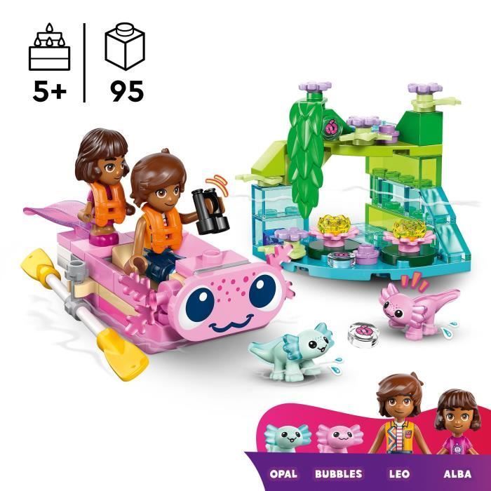 LEGO Friends 42681 Axolotl Avonturenboot - Bouwset voor kinderen vanaf 5 jaar - Minifiguren