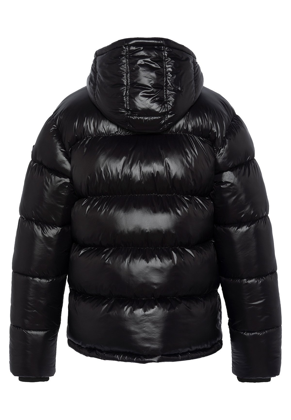 Schott HOODED PUFFER - Giacca invernale - nera
