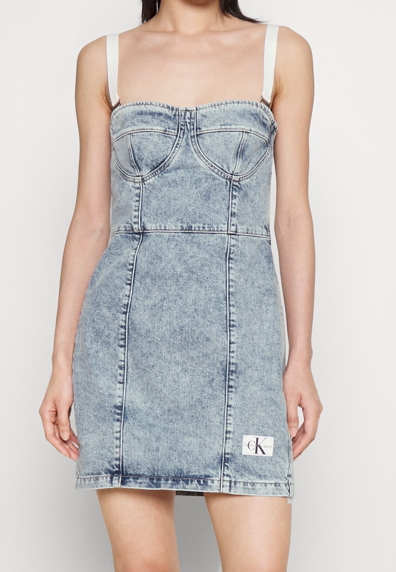 Calvin Klein Jeans denimjurk - lichtblauwe denim