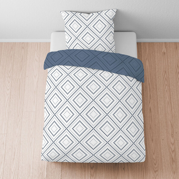 Renforce beddengoed, 135 x 200 cm, ruitpatroon