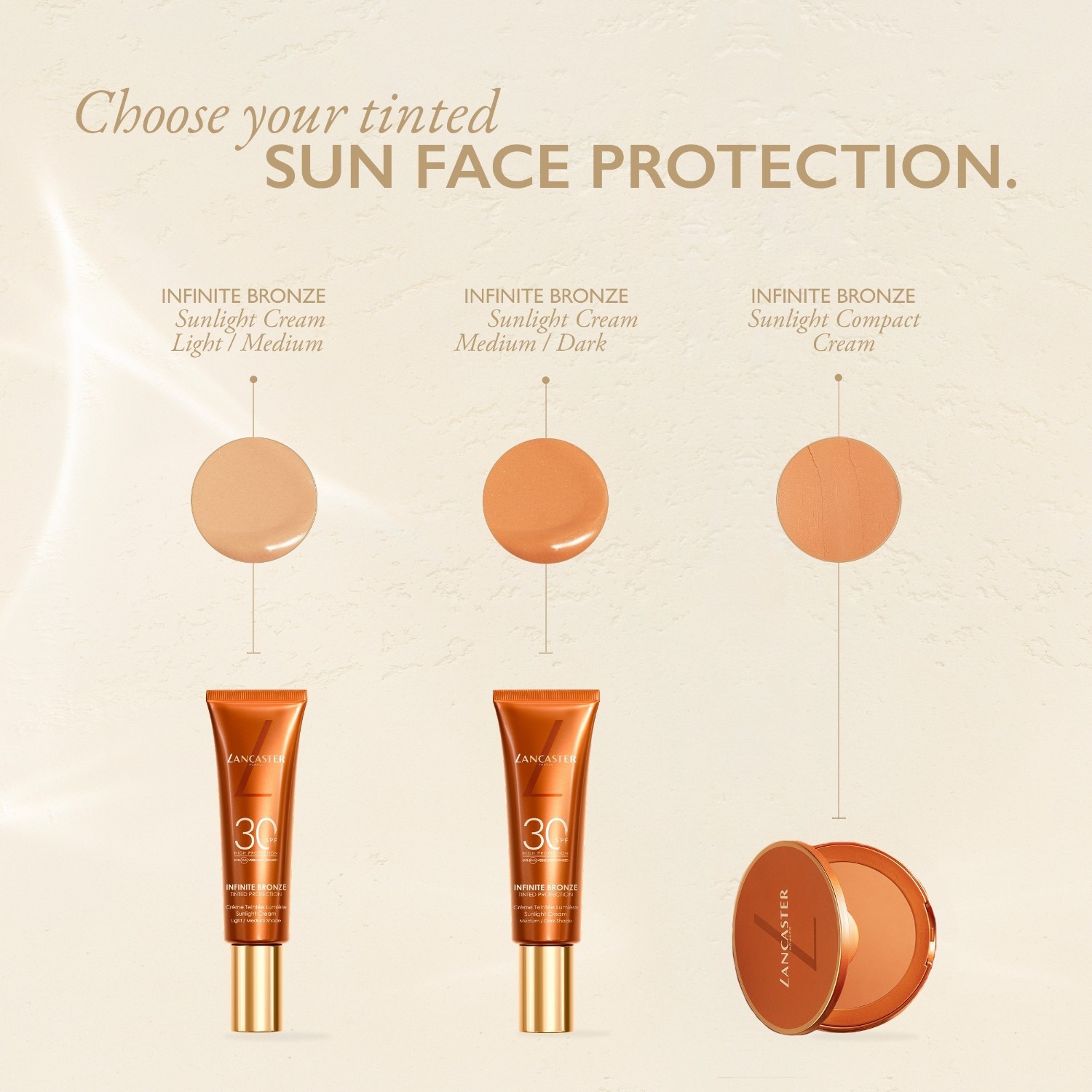 „Lancaster Foundation Sun Beauty“ tonuotas apsauginis kremas nuo saulės SPF 30, 50 ml