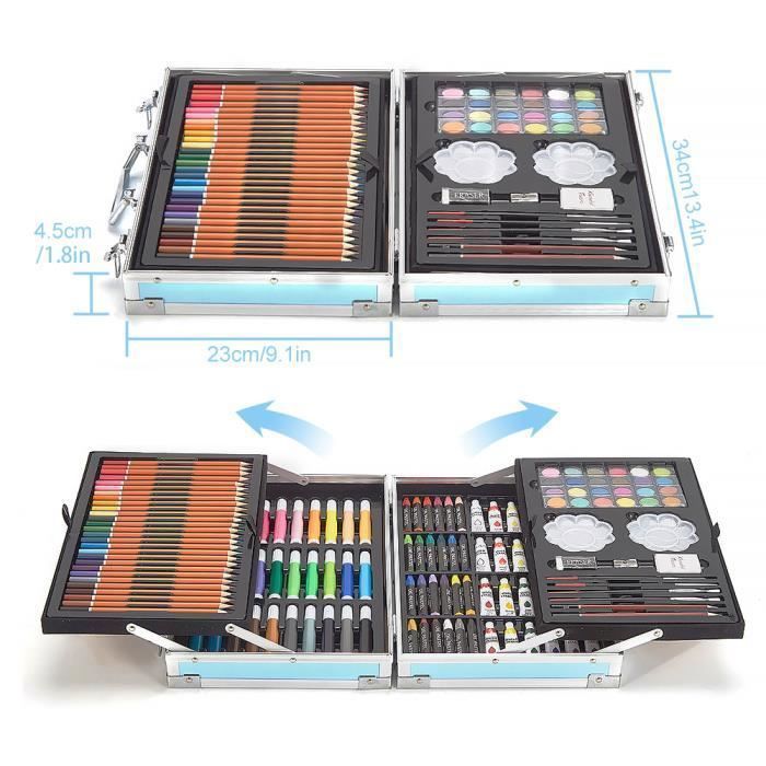 Ensemble d'outils de peinture professionnels de 145 pièces avec organiseur portable