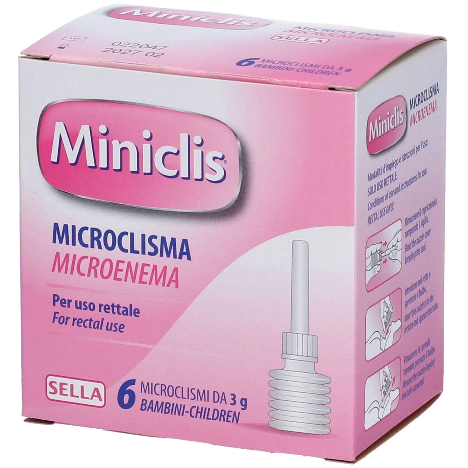 Miniclis Kinderen 6 micro-klysma's laxeermiddel