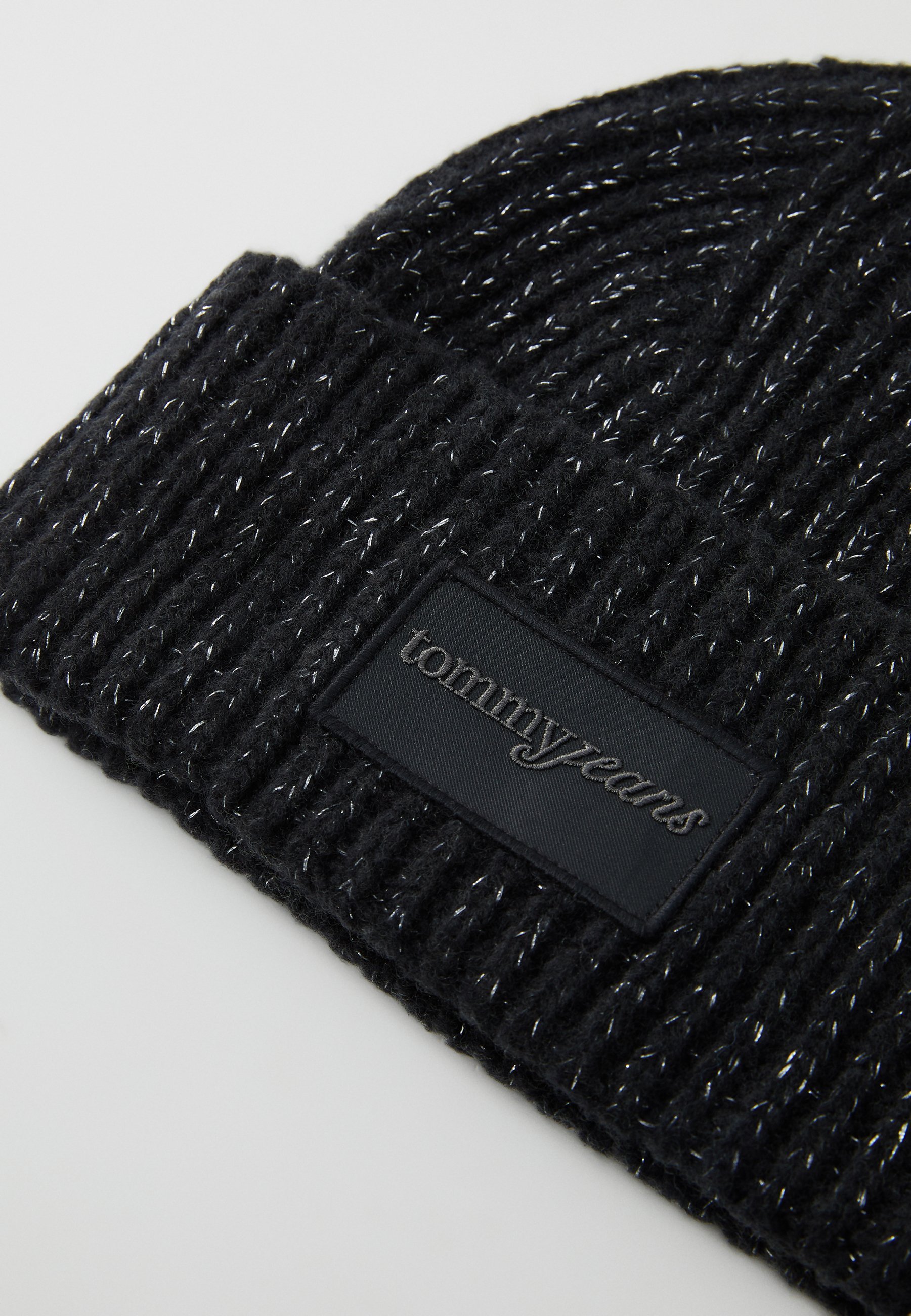 Tommy Jeans SCRIPT GLITTER BEANIE - Berretto - nero