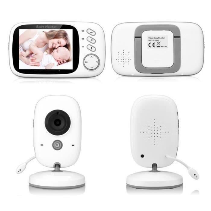 Monitor de video para bebés con pantalla LCD de 3.2