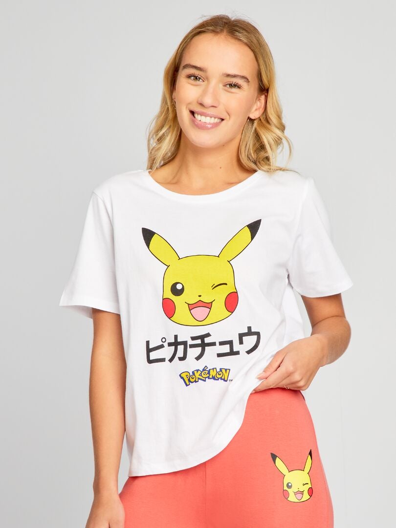 2-delige lange pyjama met Pokémon-print - ROZE