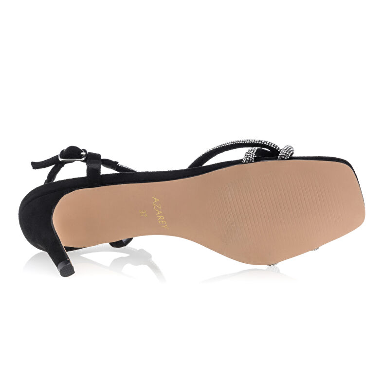 Sandalias negras para mujer / Zapatos de punta abierta