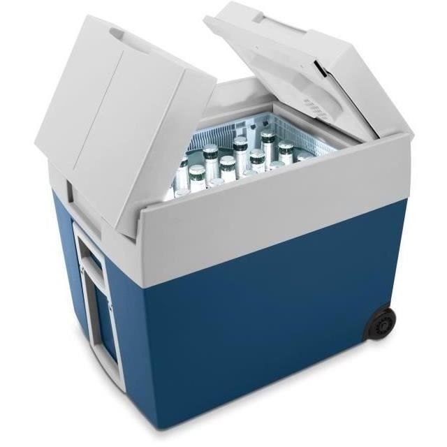 48-Liter-Thermoelektrische Kühlbox auf Rädern – MOBICOOL – Blau – Ganzjahrestauglich – Wohnmobil