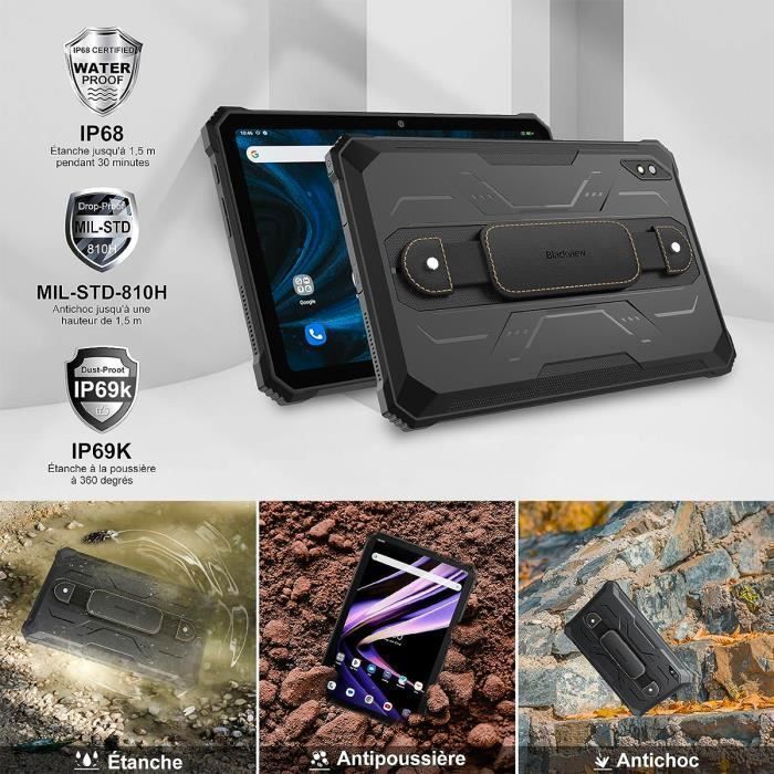 Blackview Active 8 pro Robuste Tablette Tactile 16Go + 256Go 10.36