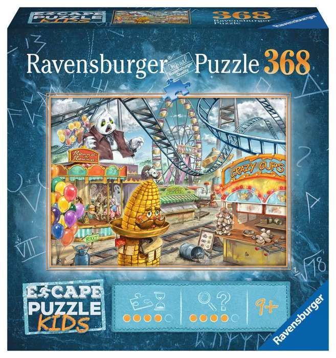 Rompecabezas de escape para niños - El parque de atracciones - Ravensburger - Rompecabezas de escape de 368 piezas