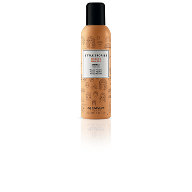 Alfaparf Milano Style Stories Firming Mousse Vahvan pidon vaahto kiharille hiuksille 250 ml