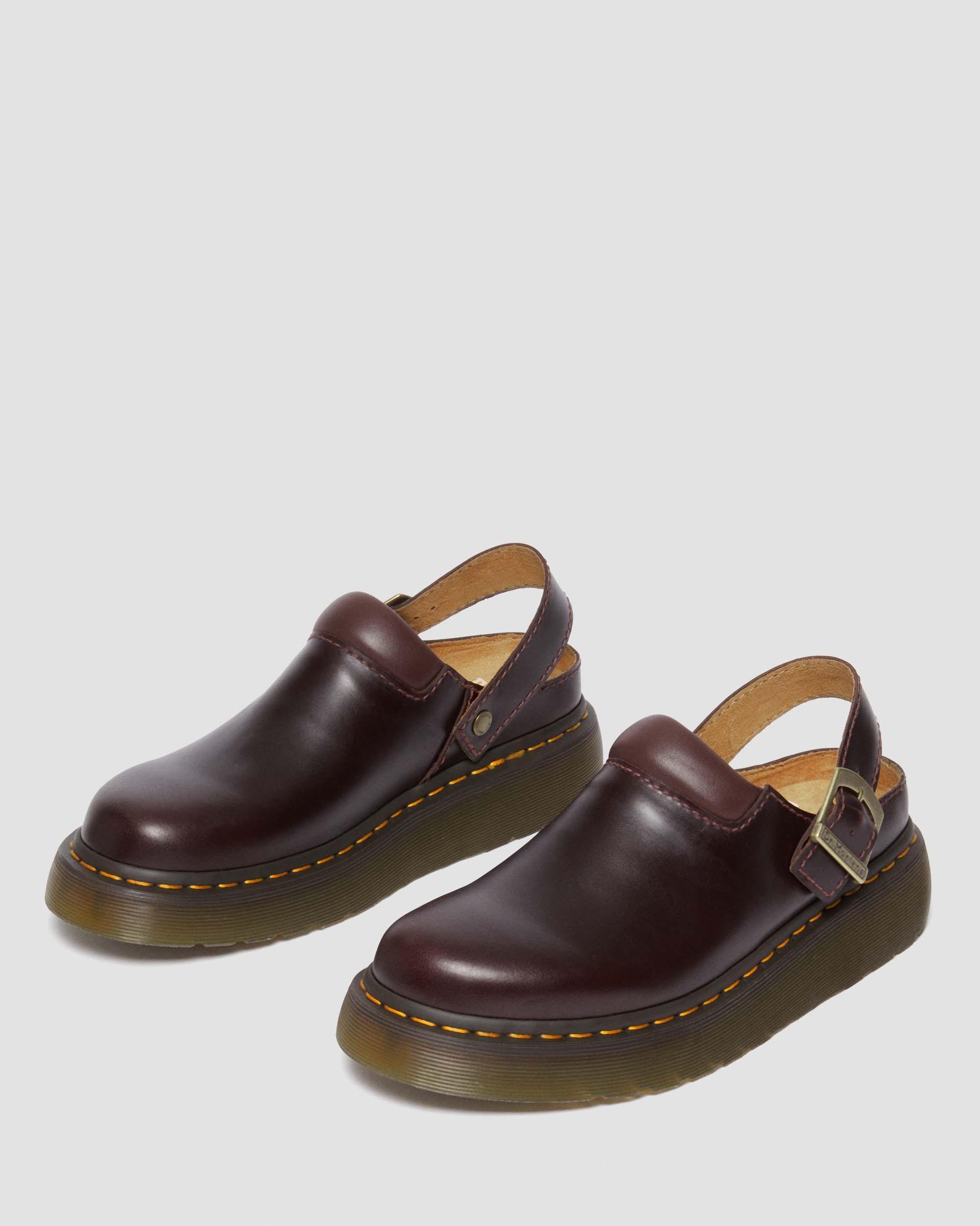 Laketen Leder Plateau Mules