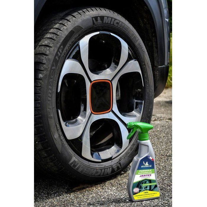 Nettoyant jantes pulvérisateur 500ml - MICHELIN - Formule Naturelle, tous types de jantes et enjoliveurs