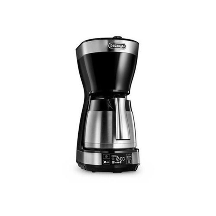 Cafetera de filtro DeLonghi Autentica ICM 16731 - 10 tazas - Negra, acero inoxidable