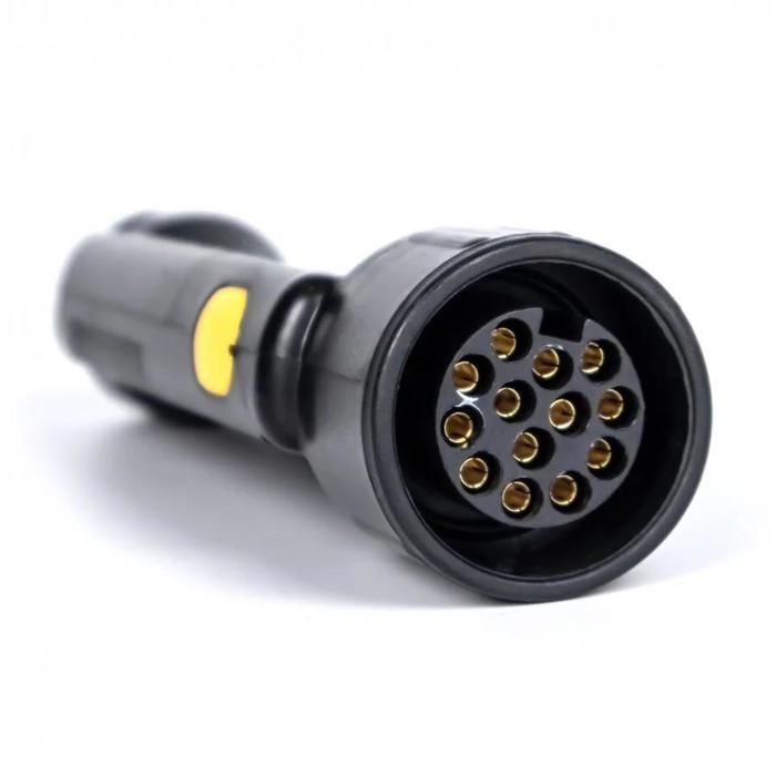 COMPROBADOR DE TOMAS DE REMOLQUE DE 13 PINES Y 12 V, HERRAMIENTA DE DIAGNÓSTICO