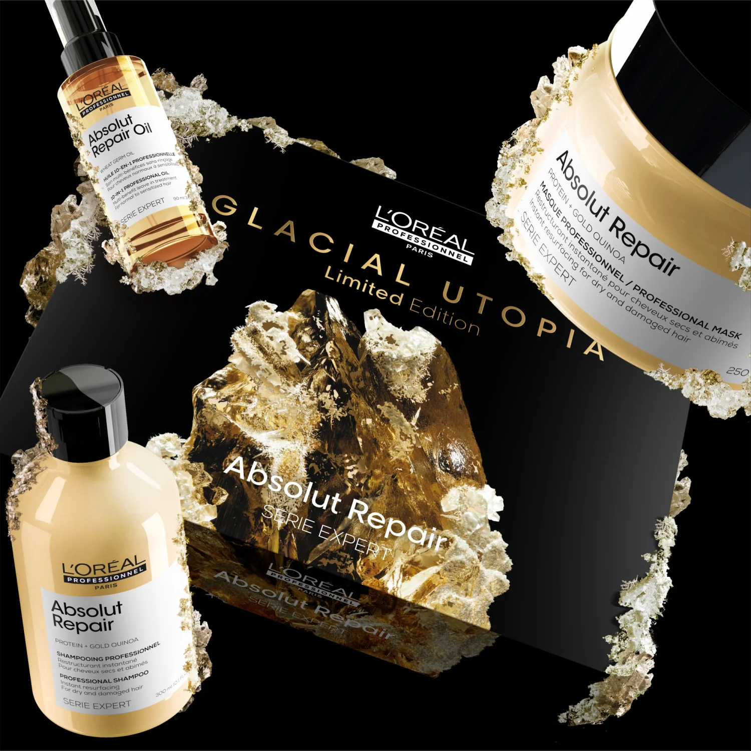 SERIE EXPERT New Cofanetto Natale Absolut Repair Trio - Cofanetti per Capelli