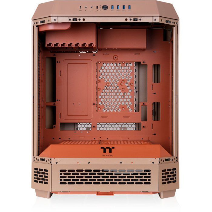 Case per PC (alimentatore non incluso) - THERMALTAKE - The TOWER 600 - Mid-Tower - Formato ATX - 2 ventole da 140 mm incluse - Sabbia e ghiaia
