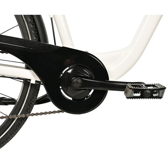 Stadsfiets 28 inch Leader Fox Region 2025 dames wit 7 versnellingen aluminium frame 17 inch (volwassen maat 165 tot 173 cm) -...