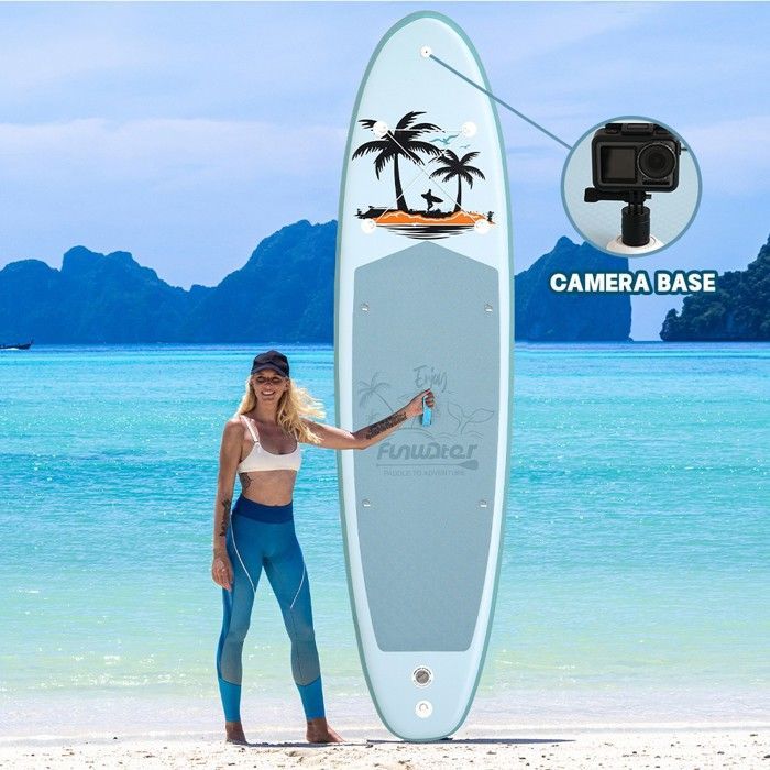 FunWater Inflatable Non-Slip Paddleboard, Water Sports, Ultra-Light SUP, Non-Slip EVA, 335x83x15cm